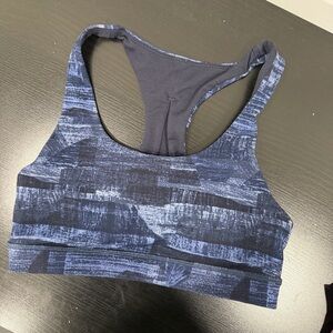 lululemon invigorate bra - blue pattern size 6